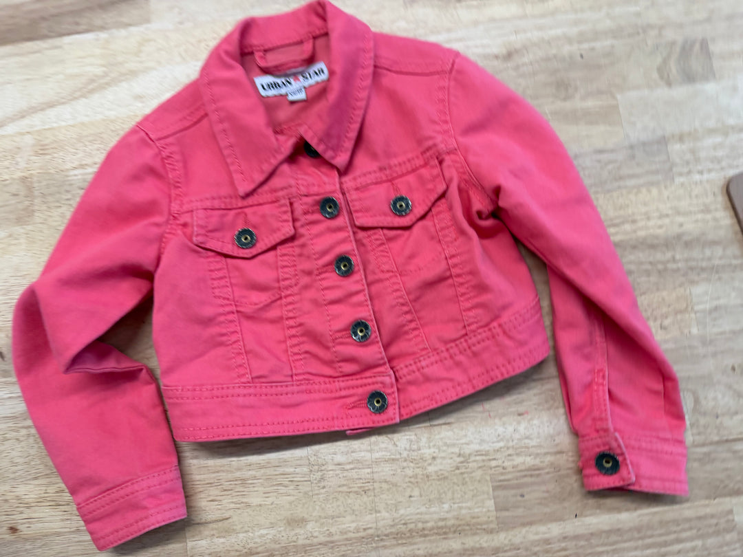 Urban Star Denim Jacket Pink Snap Buttons | Size XS (4–5Y)