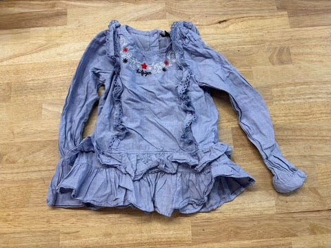 Tommy Hilfiger Blue Plaid Dress 4T - Nest and Sprout - Consignment