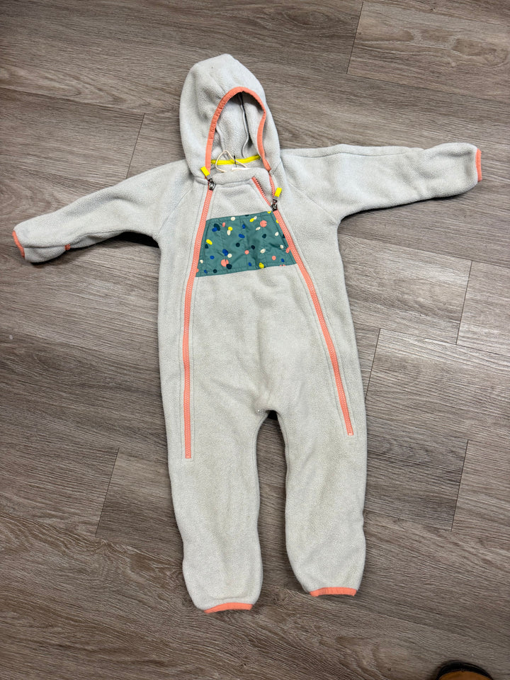 MEC Fleece Bunting Suit – 18M | Grey Peach Trim