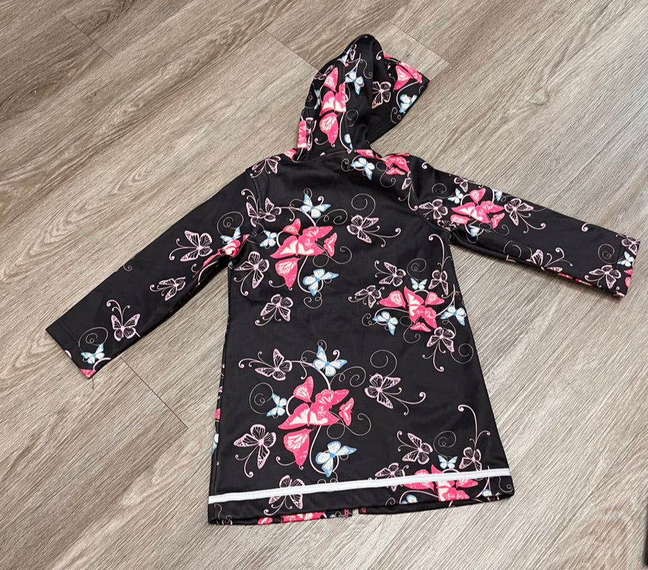 Please Mum Jacket – Size S 5Y (Black with Butterfly Print)