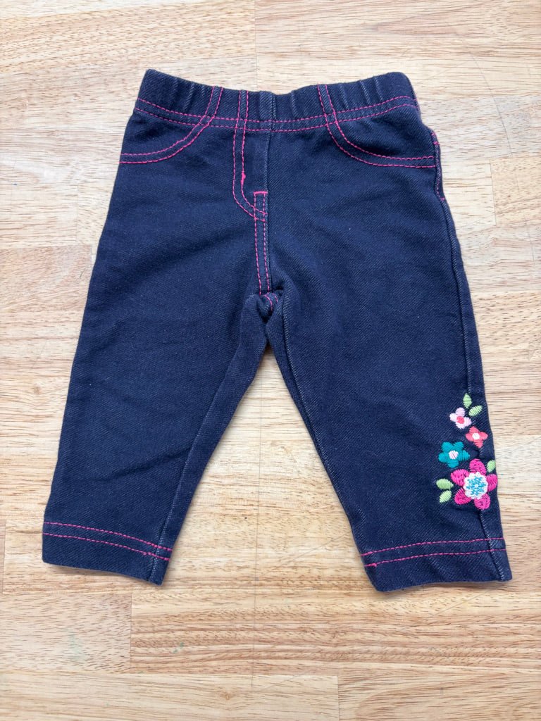 Please Mum Baby Jeans Leggings – 3 - 6M - Nest and Sprout - Consignment