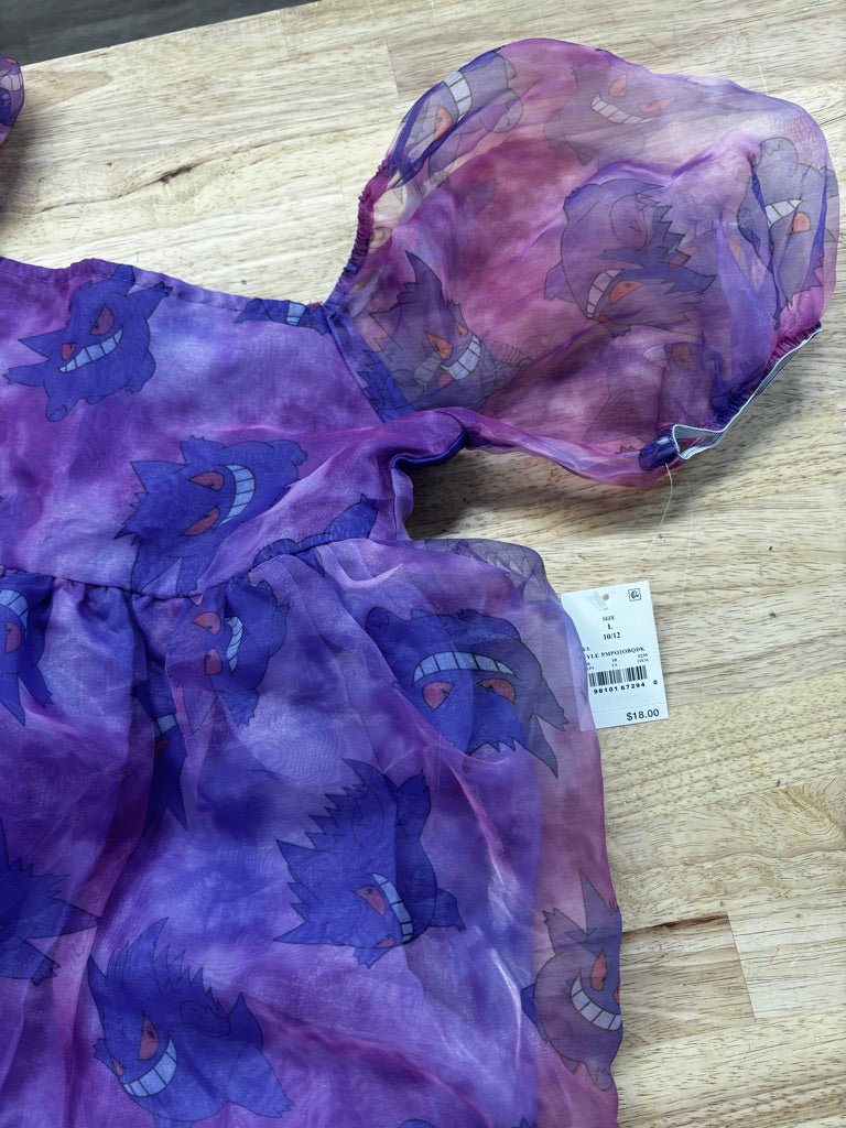 Pokémon Tulle Overlay Puff Sleeve Dress New With Tags | Size L - Nest and Sprout - Consignment