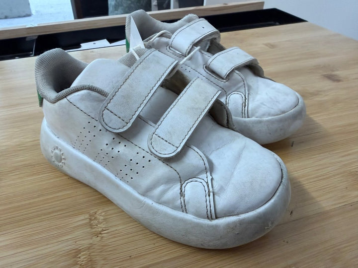 Adidas Cloud Bubble Velcro Sneakers – 9.5 | White - Nest and Sprout-Consignment