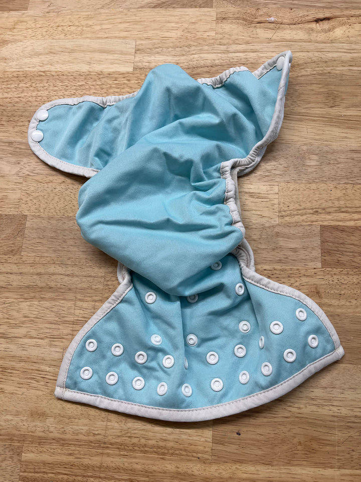 Thirsties Pocket Diaper (Light Blue Print)