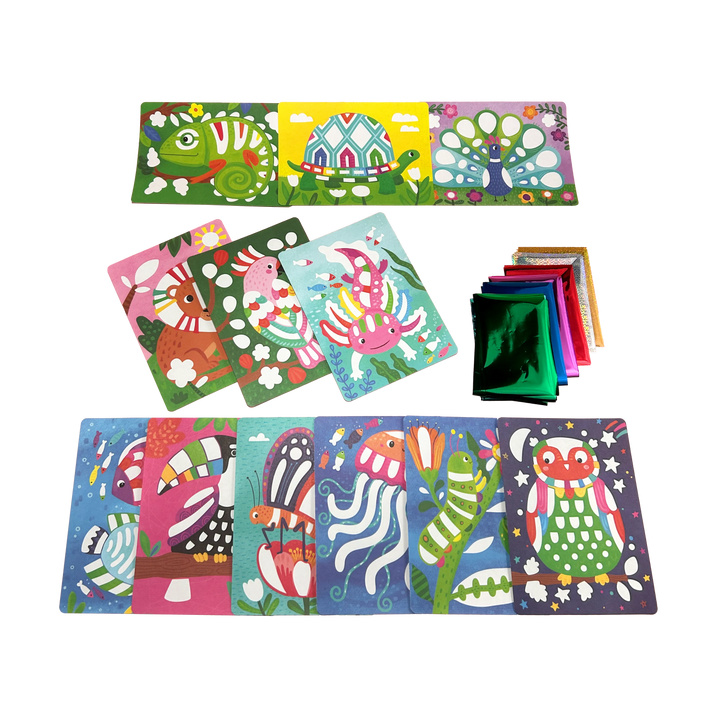 Foil-tastic: Foil Art & Coloring Fun - Awesome Animals