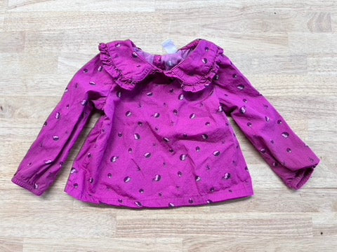 Joe Fresh Burgundy Shirt 12–18M