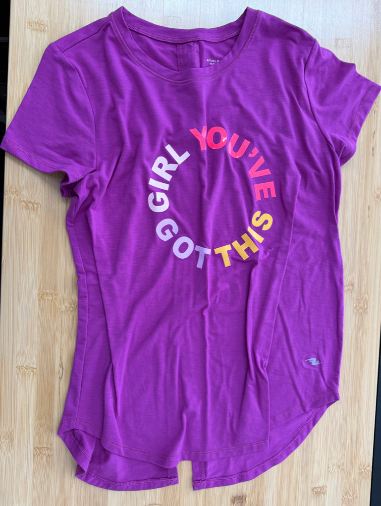 Athletic Works Dri-More Shirt – XL (14–16Y) | Purple Girl Love You've Got This