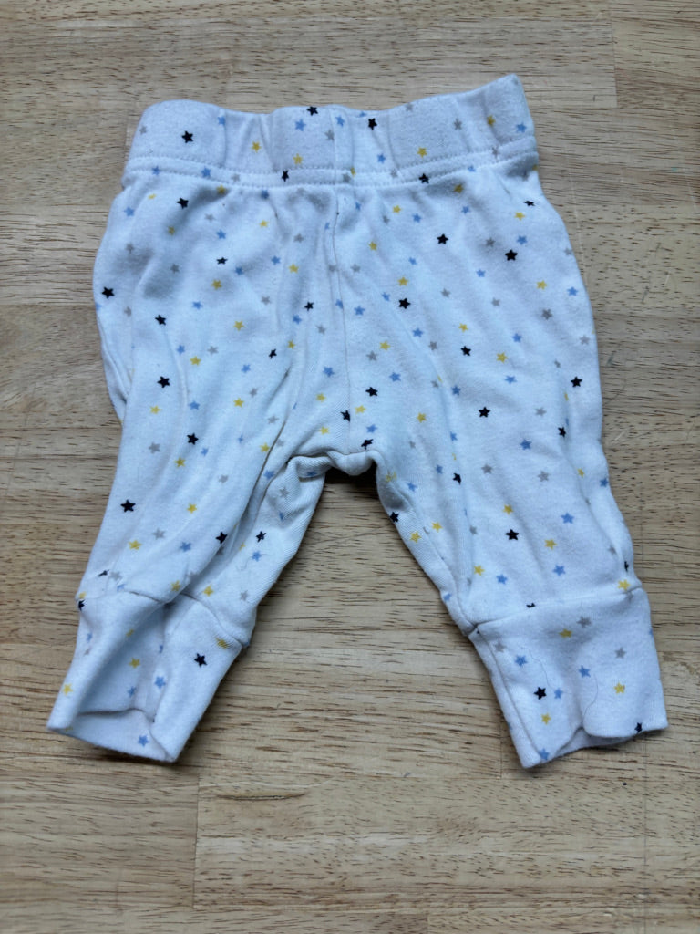 George Star Print Leggings – White | Newborn