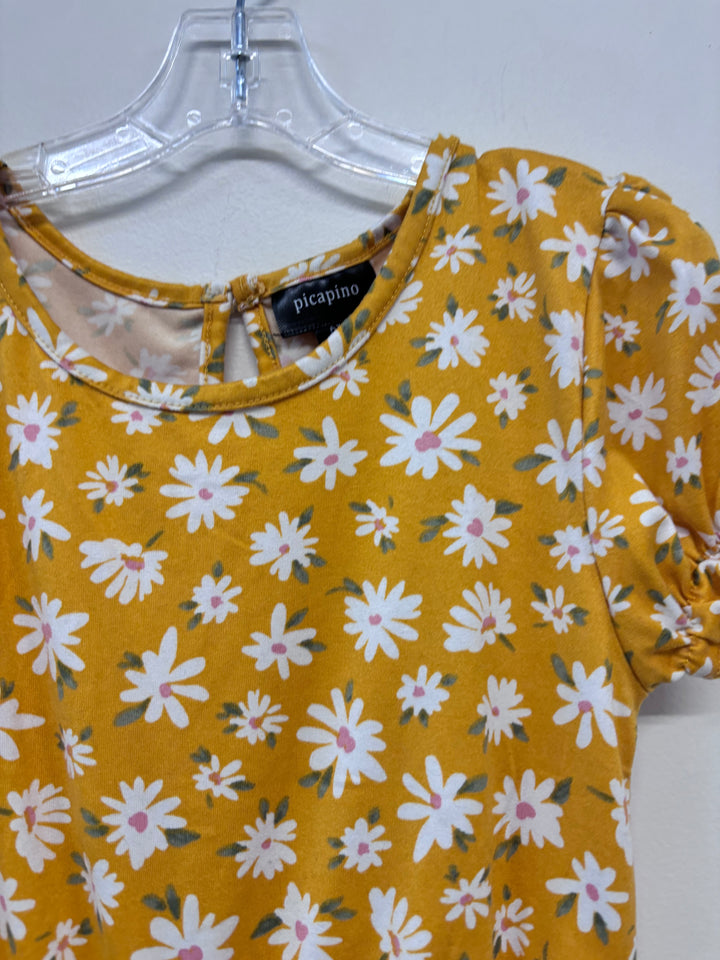 Picapino 6X Romper (Yellow Floral)