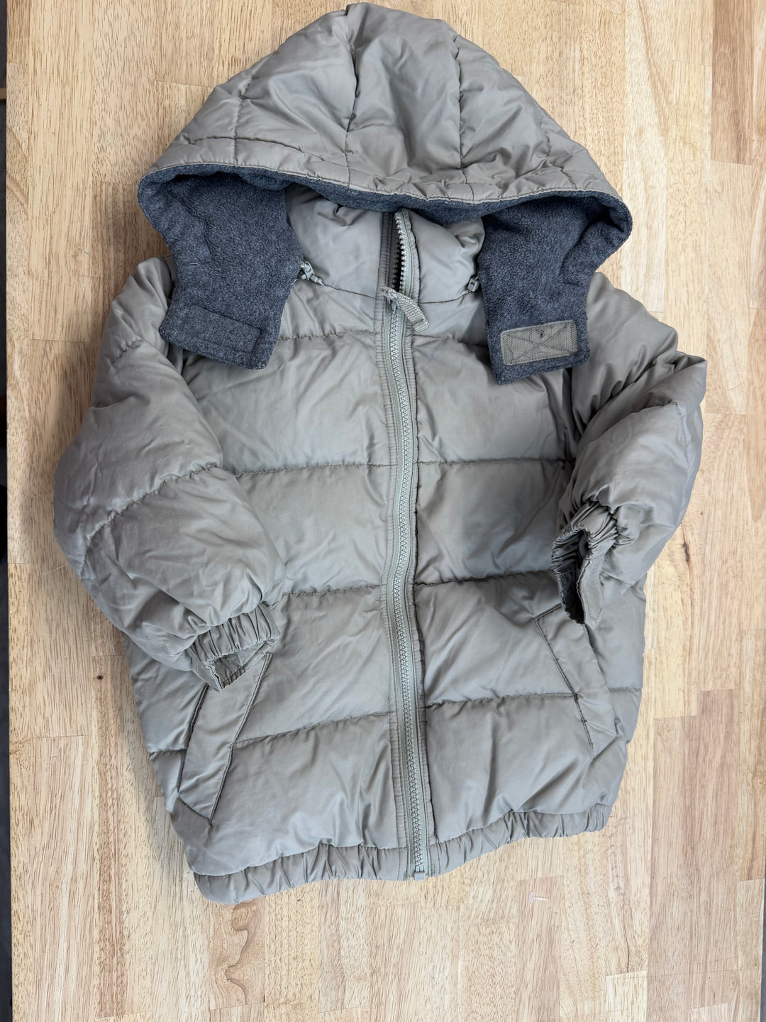 Gap Down Puffer Jacket – XXS | Light Green | Fleece Lined
