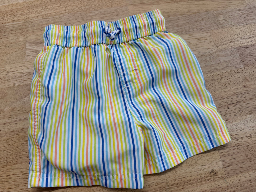 George Striped Shorts – 2T | Yellow and Blue
