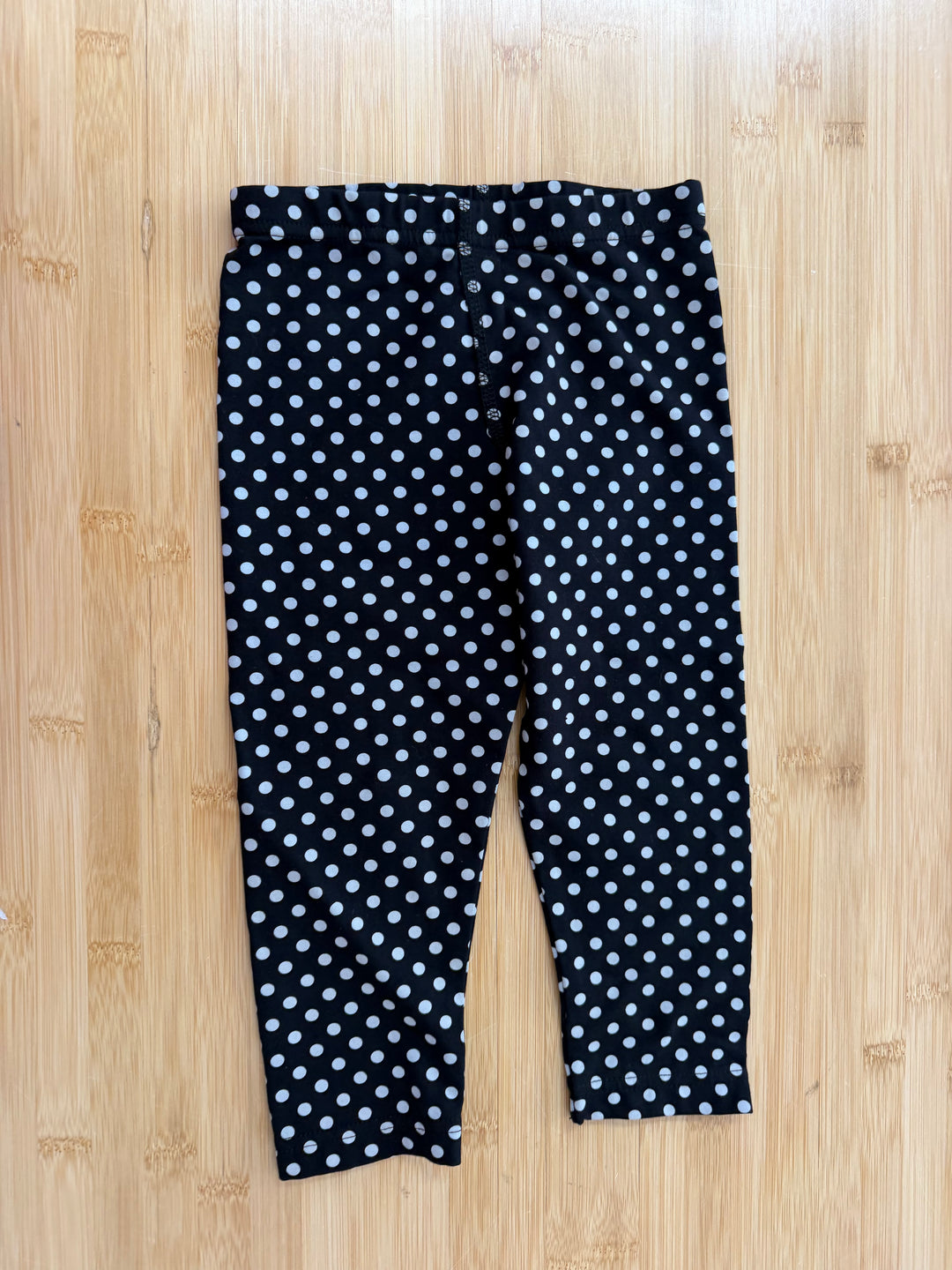 Peekaboo Beans Leggings – 4 | Black and Light Grey