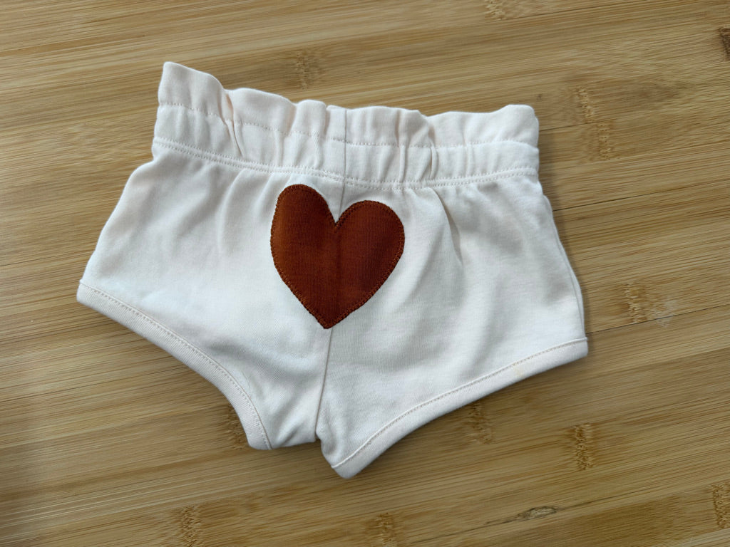 PL Baby Bloomers – 9M | Cream Red Heart Bum Like New