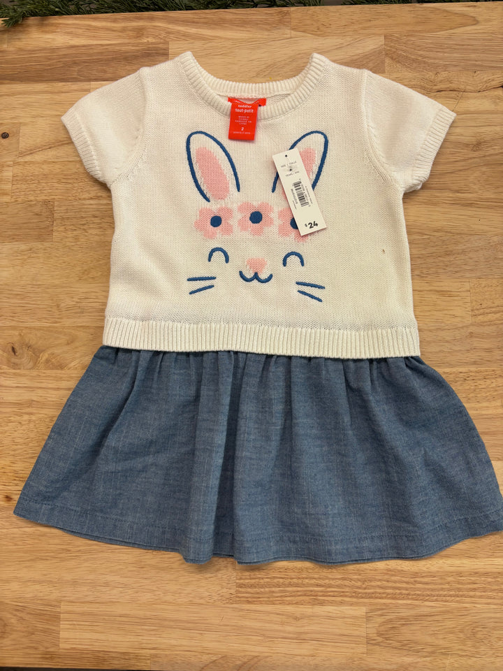 Joe Fresh Rabbit Dress - 2T