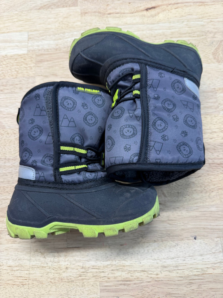 Ice Fields Galosh Boots – 8 (EU 24) | Charcoal & Neon Green