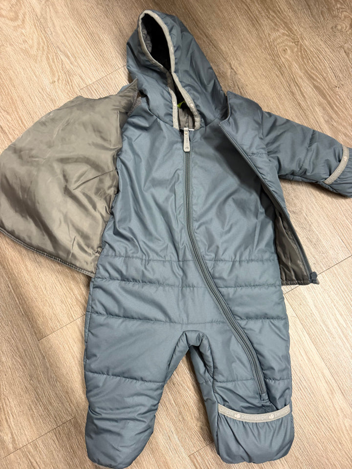 Perlim Pinpin Car-Seat Safe Snowsuit – 6M | Army Green/Blue Rated -30°C