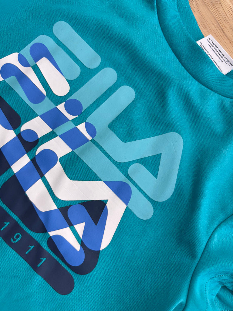 Fila 2T Teal  Shirt imperfect