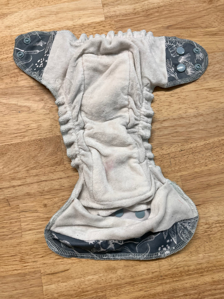 Two by Two All-in-One Diaper – OS (Floral Print)