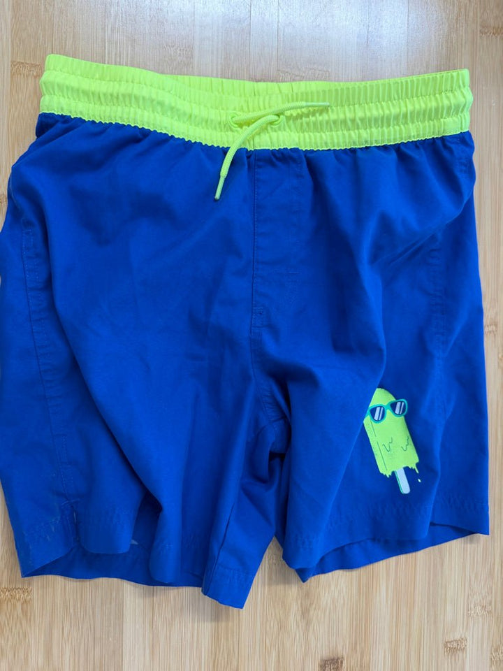 Old Navy Swim Shorts – XL (14/16) | Blue Neon Green Band - Nest and Sprout-Consignment
