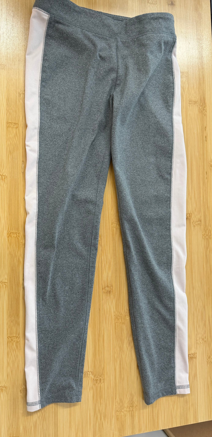 Joe Fresh Active Leggings – 10–12 | Grey with Pink Stripe