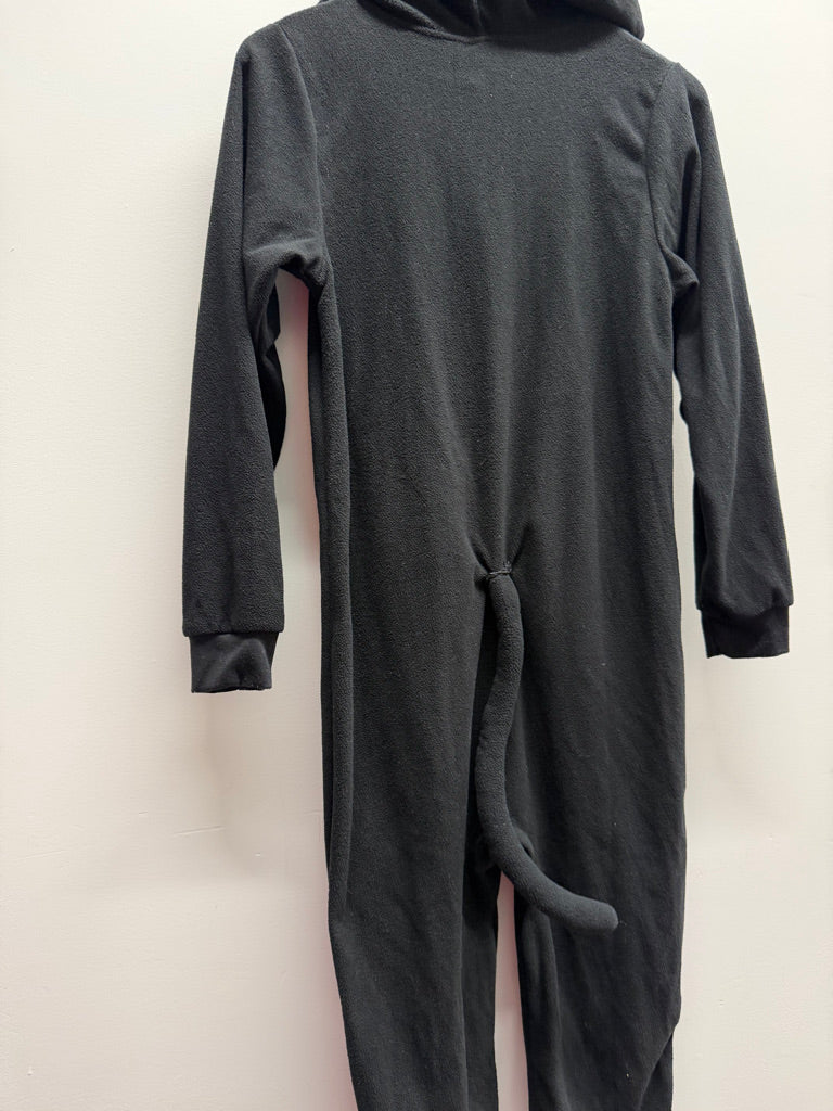Black Cat Fleece One-Piece Costume – 12/14 | Tail & Hood