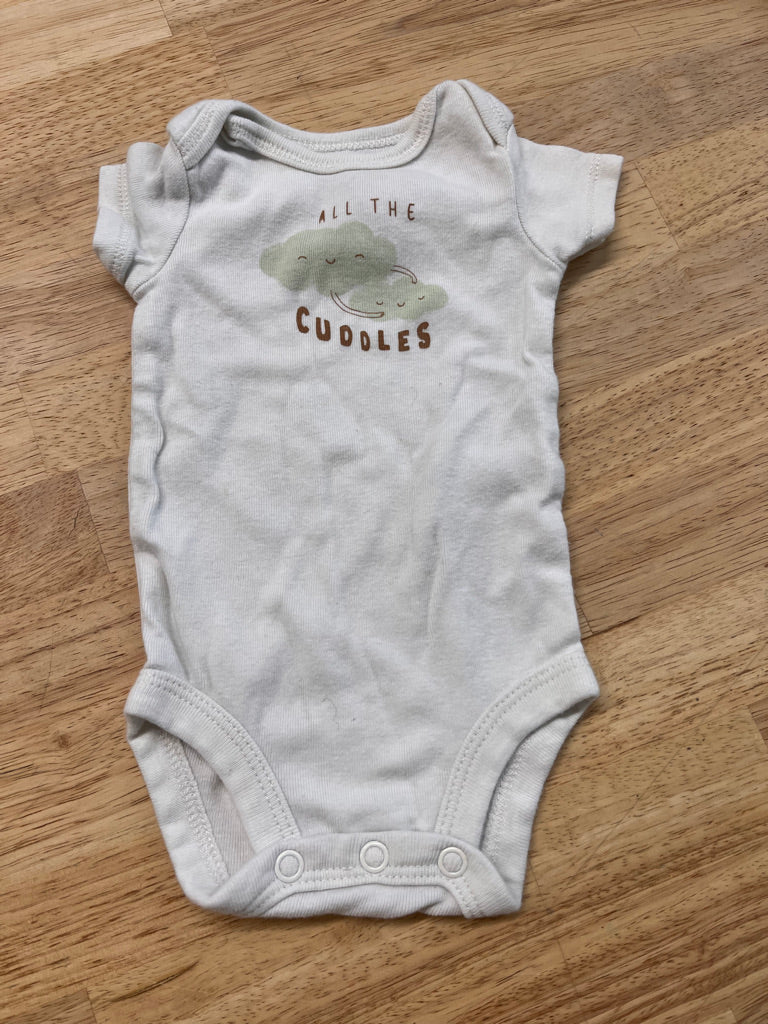 Carters Newborn Bodysuit "All the Cuddles"