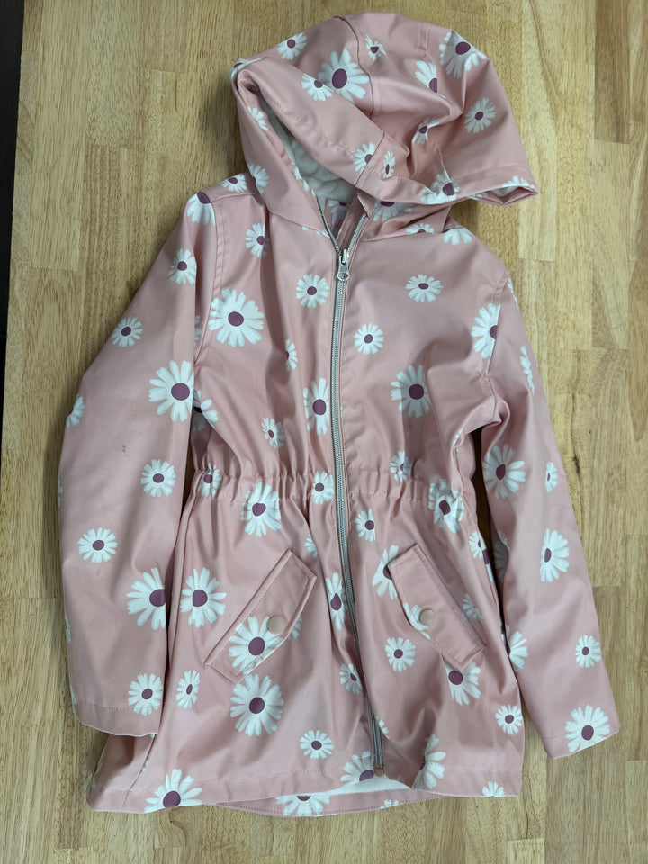 Live & Lottie Daisy Fleece-Lined Rain Jacket – 7 | Light Pink Excellent