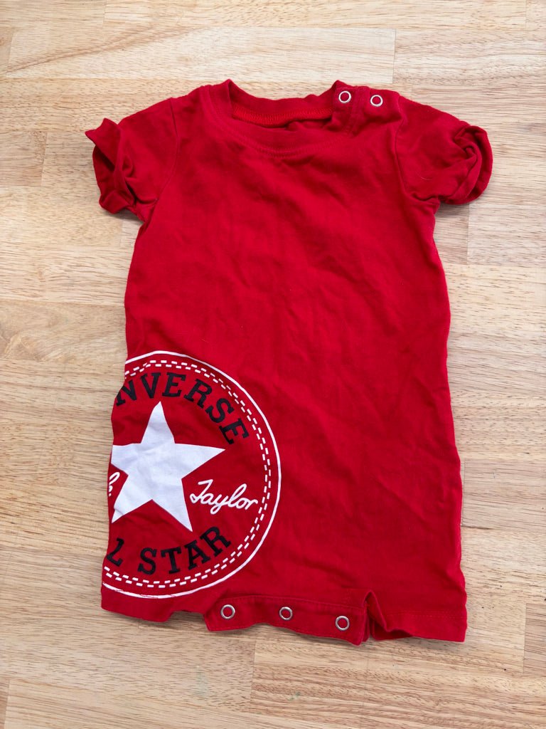 Converse 3M Romper - Red - Nest and Sprout - Consignment