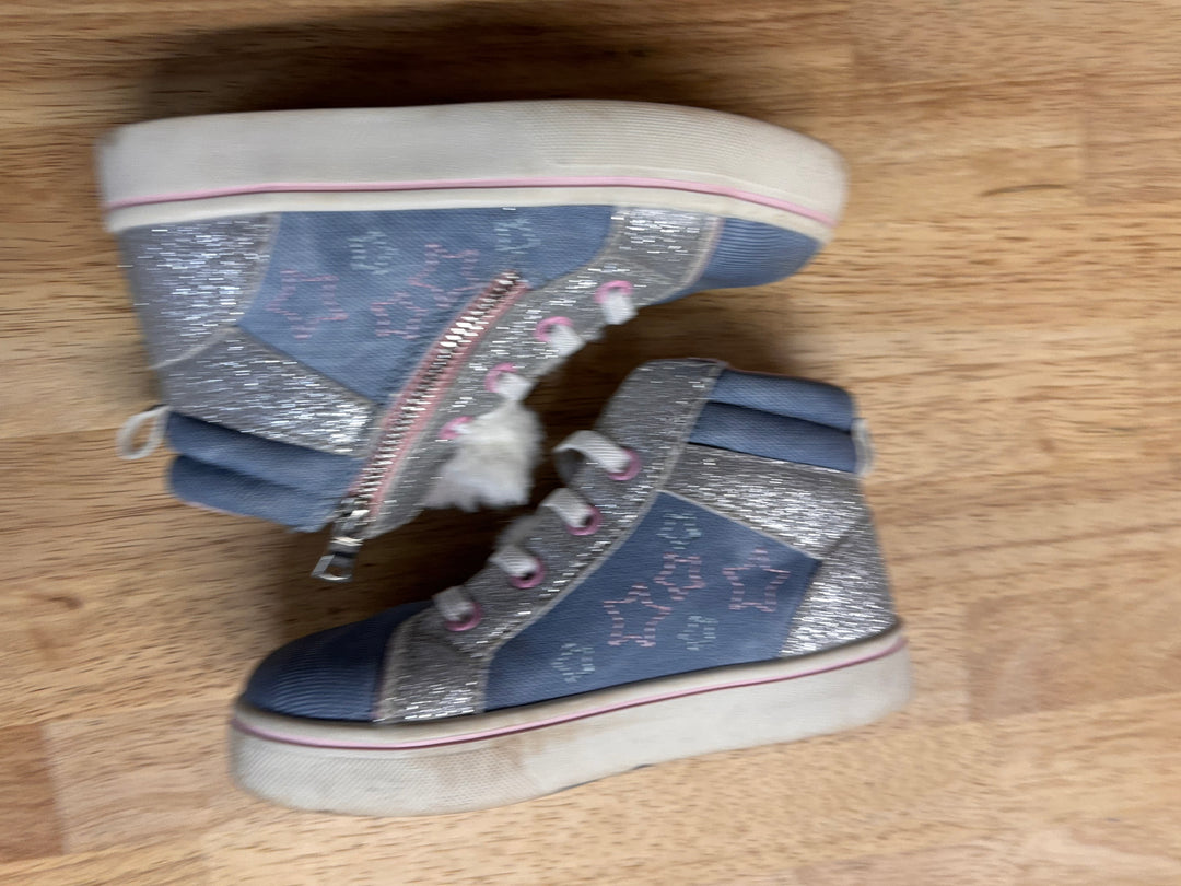 George High-Top Sneakers – Size 10 Blue Sparkle