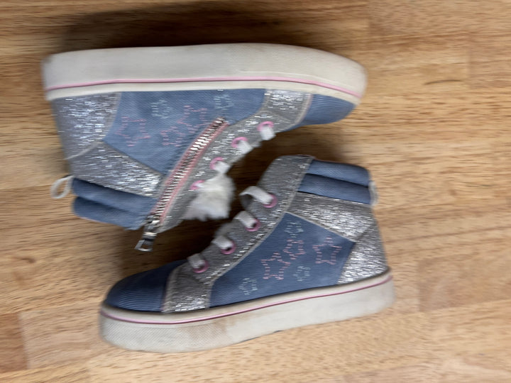 George High-Top Sneakers – Size 10 Blue Sparkle