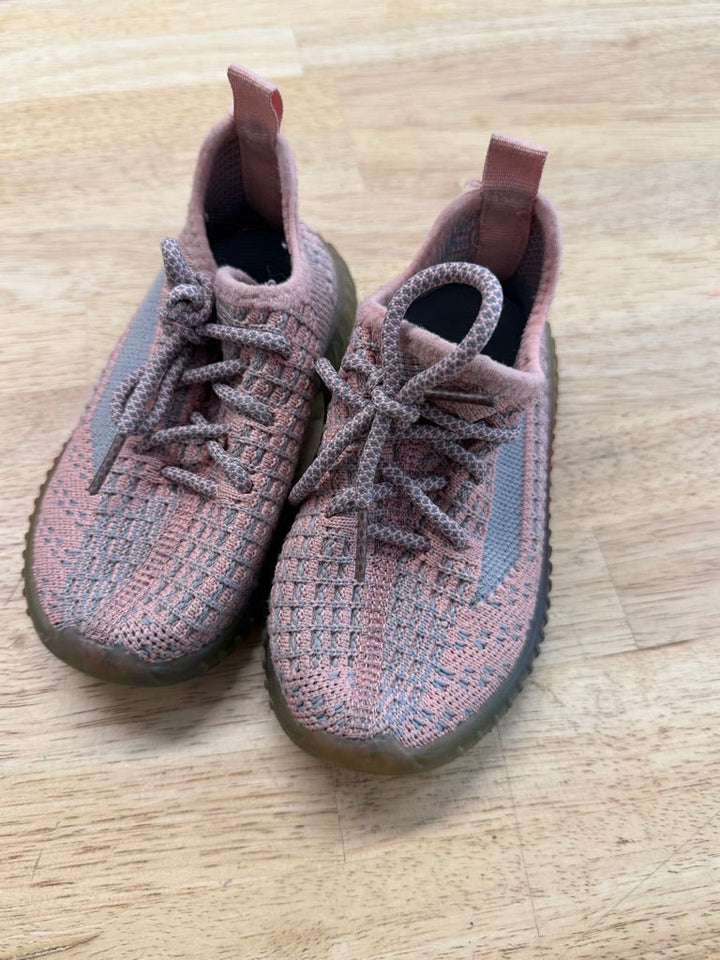 Pink Canvas Sneakers – Size 35 | Rainbow Sole Lace - Up - Nest and Sprout - Consignment