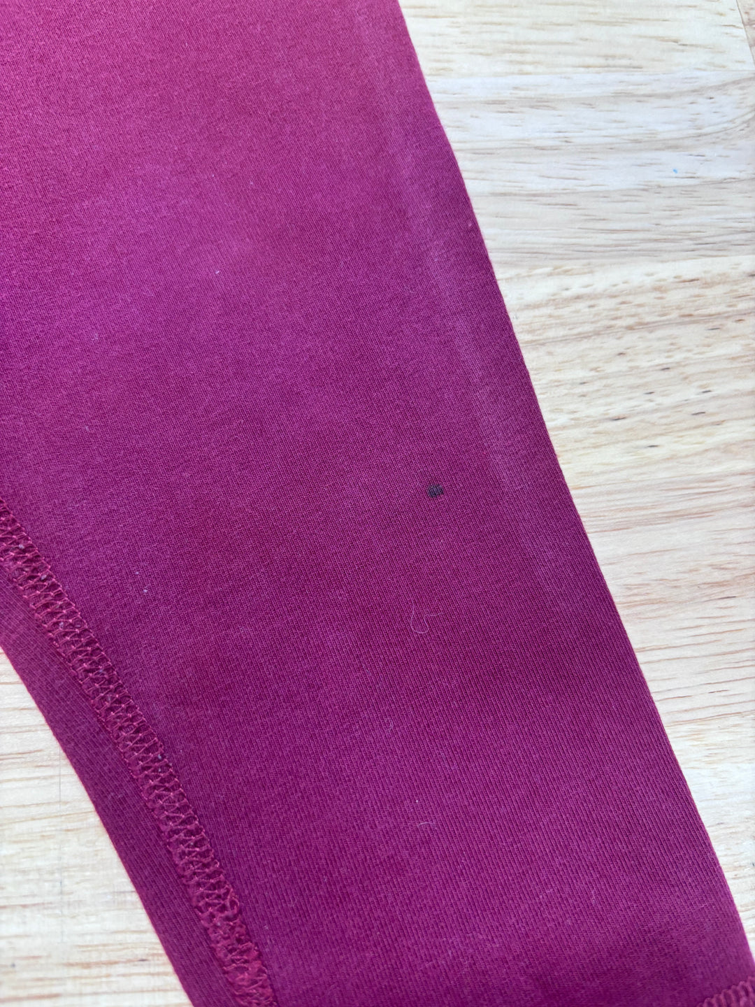 Peekaboo Beans Burgundy 6-12 Month Baby Leggings