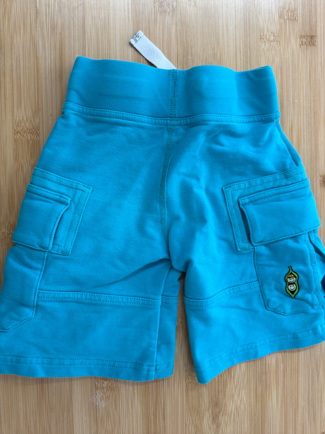 Peekaboo Beans Turquoise Cargo Shorts – O2