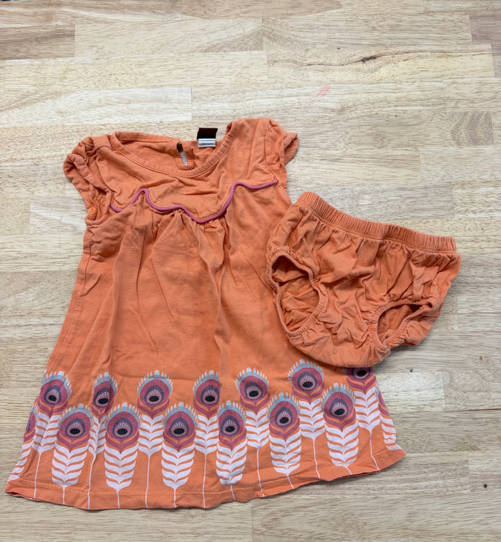 Tea Collection Orange Dress & Diaper Cover – 18–24M | Play