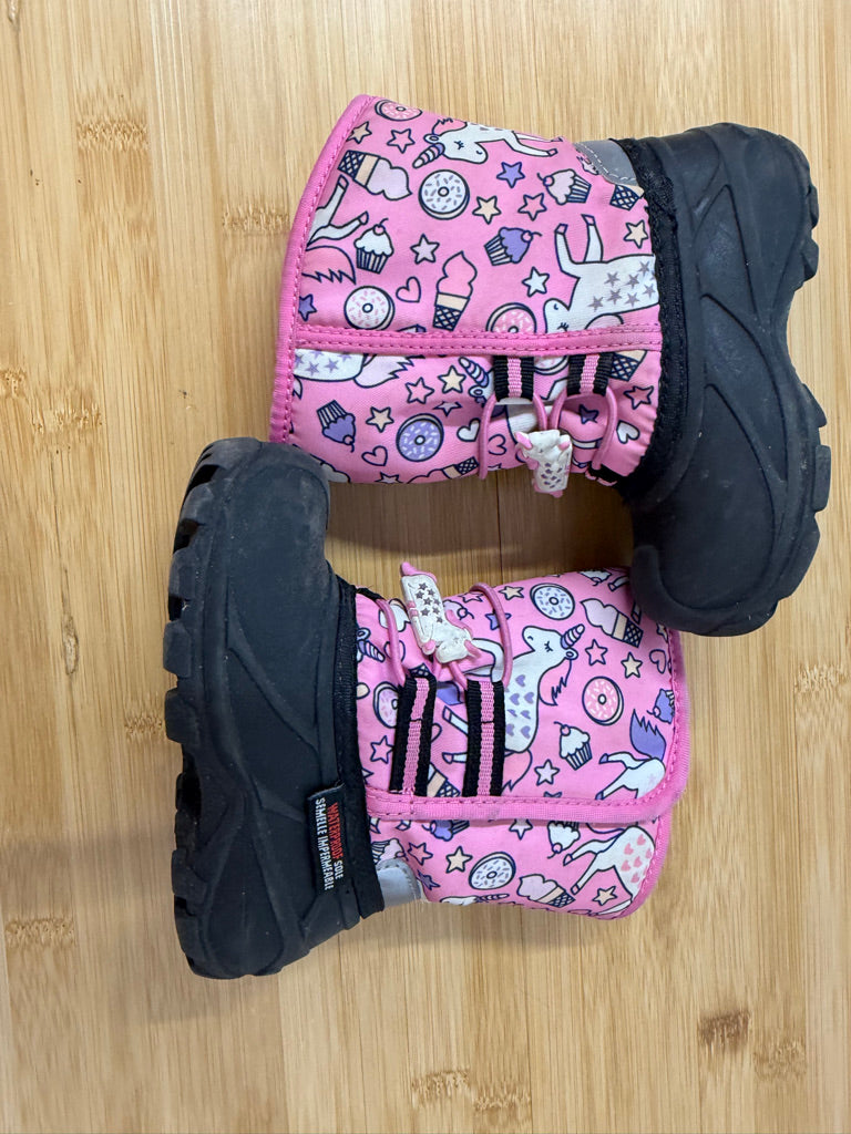 Unicorn Thinsulate Galosh Snow Boots – 7 | Pink