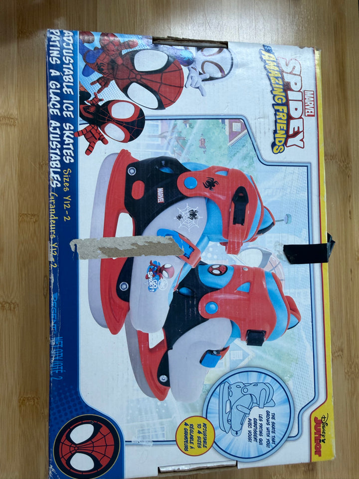 Marvel Spidey & Amazing Friends Adjustable Ice Skates – Y12–2 | New in Package