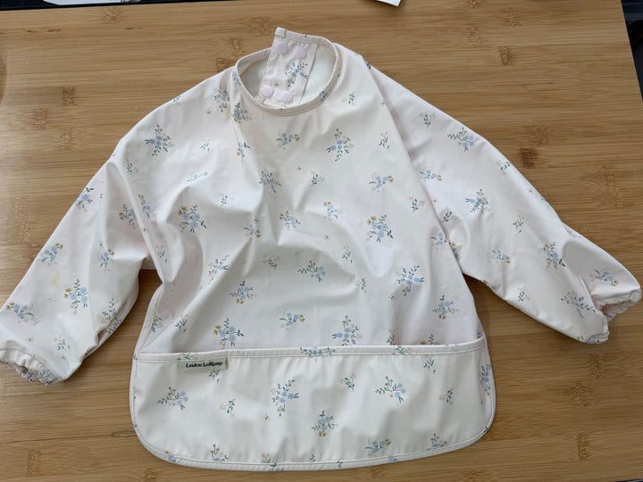 Loulou Lollipop Itsy Floral Bib – 3–36M | Cream