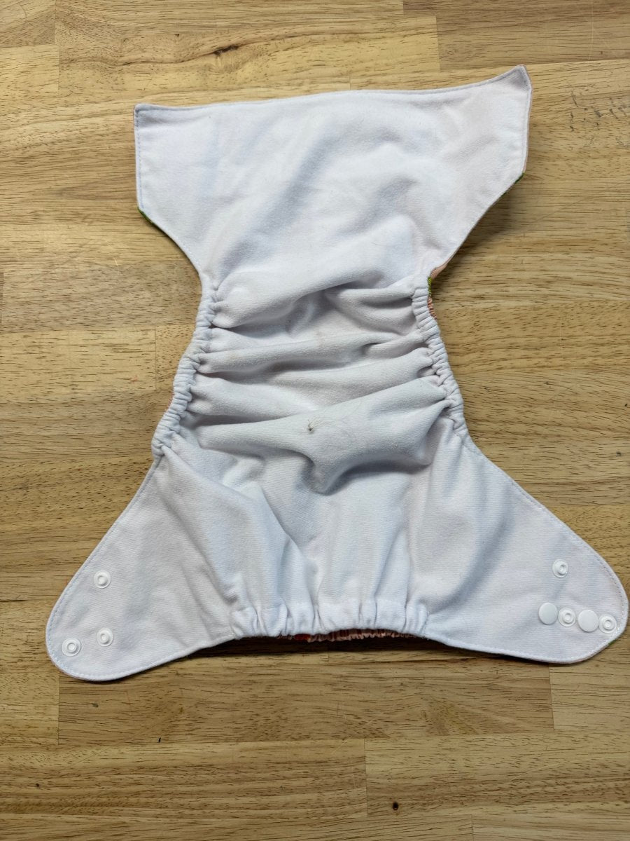 Alva Baby Pocket Cloth Diaper | Day of the Dead Peach - Nest and Sprout - Consignment