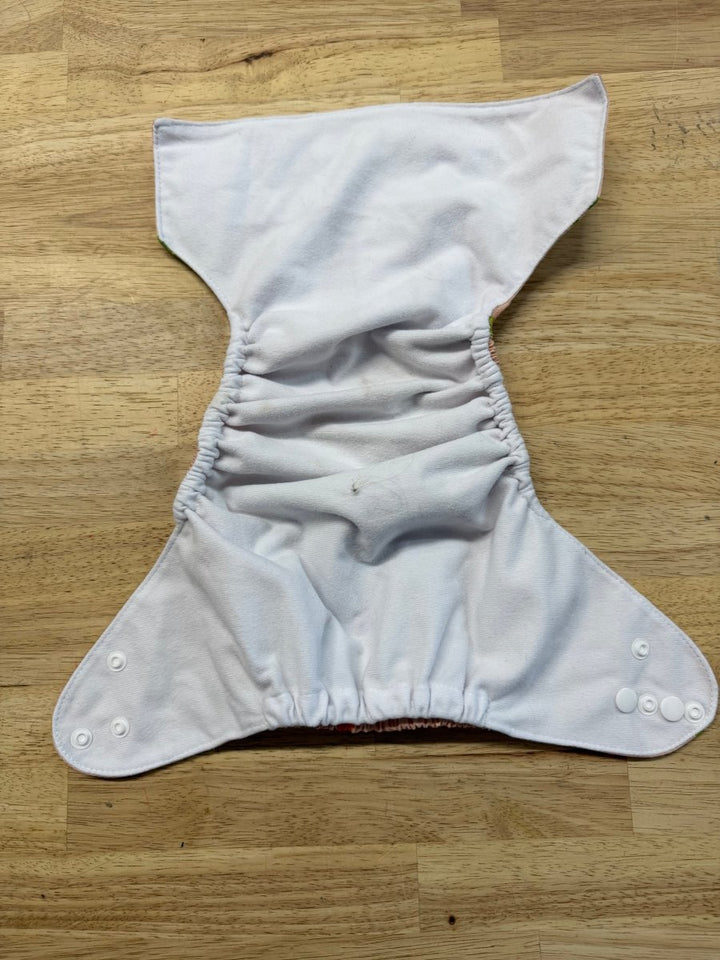 Alva Baby Pocket Cloth Diaper | Day of the Dead Peach - Nest and Sprout - Consignment