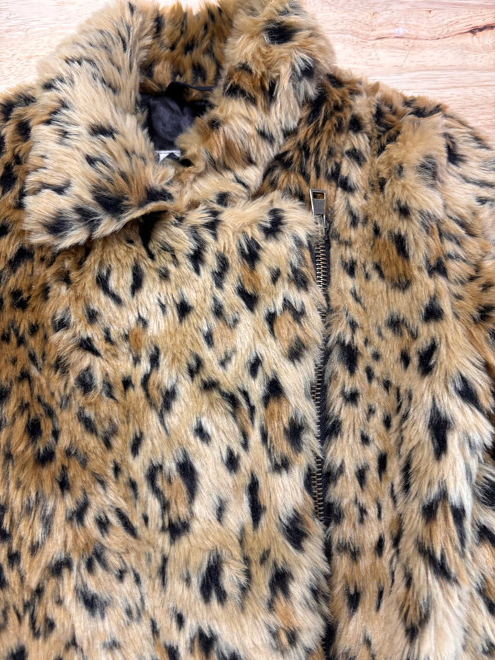 Westbound 4/5 Faux Fur Leopard Jacket