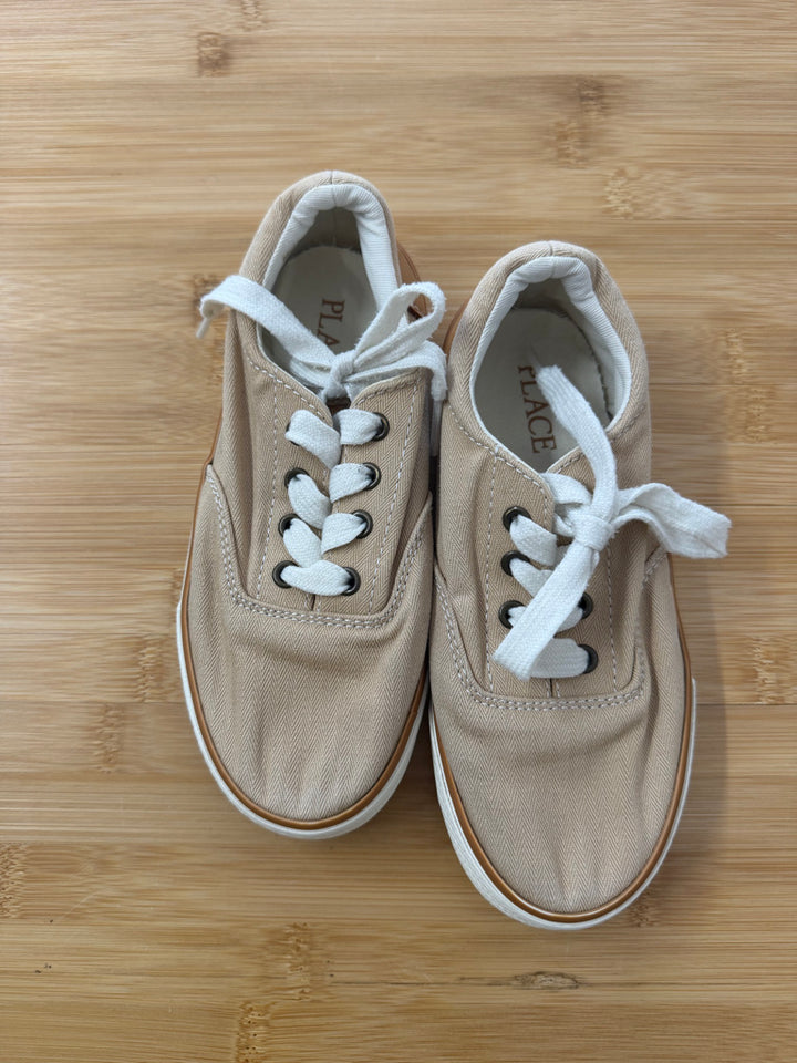 The Children's Place Lace-Up Canvas Shoes – 13 | Light Brown | Play