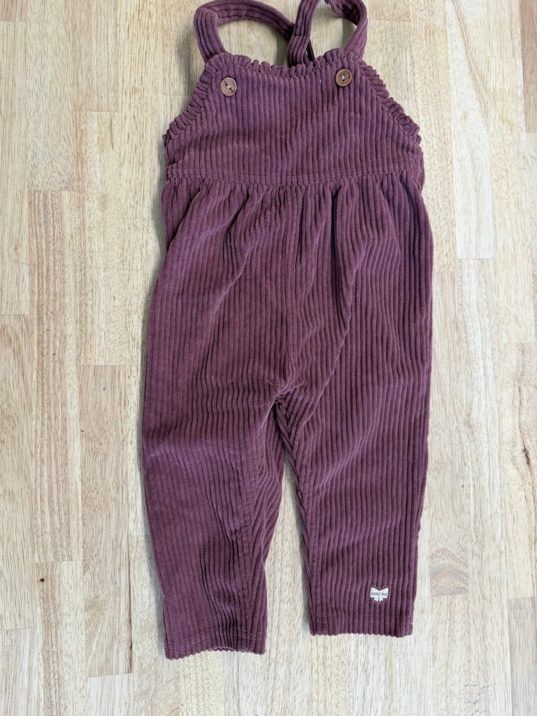Souris Mini Corduroy Romper – 12–18M | Burgundy - Nest and Sprout - Consignment