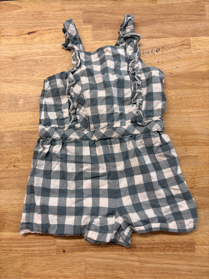 Rachel Zoe Blue Plaid Romper Size 5