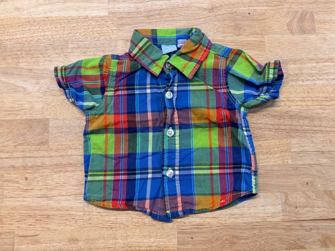 Children’s Place Button-Up Shirt – Multi-Colour – 0-3M