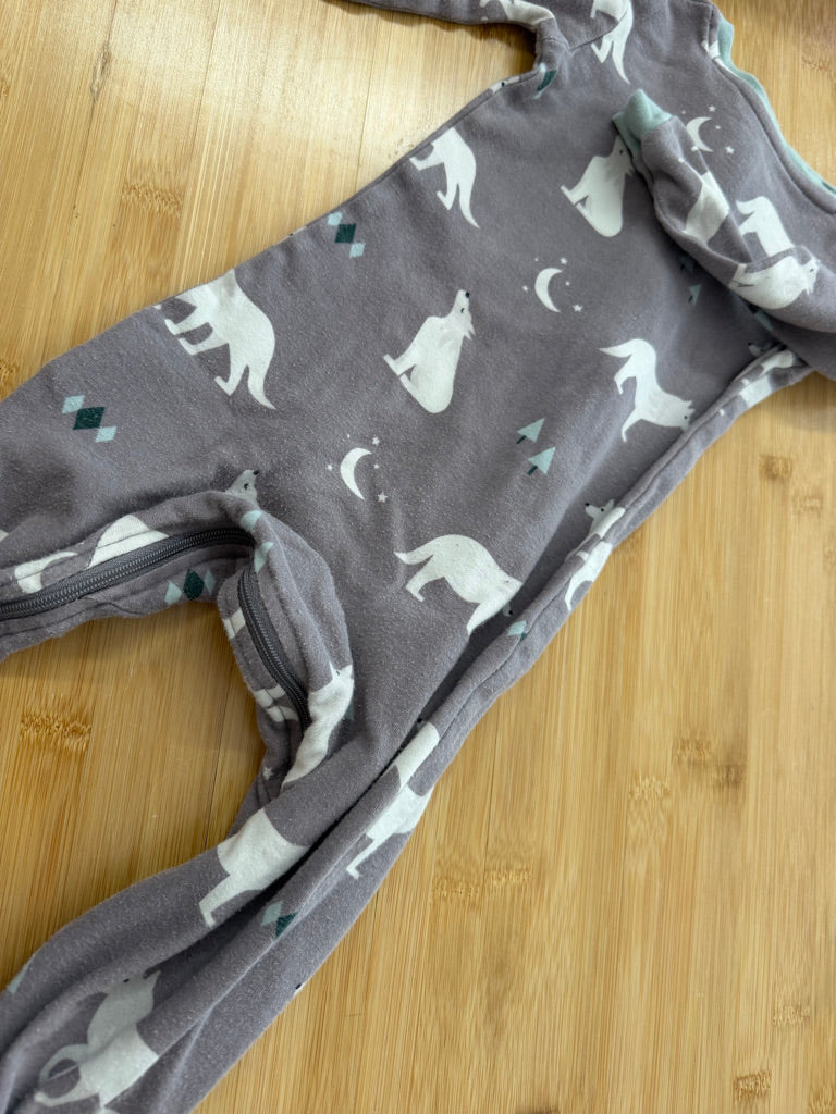 Zippy Jamz Fox Print Sleeper – 18–24M | Grey | Play