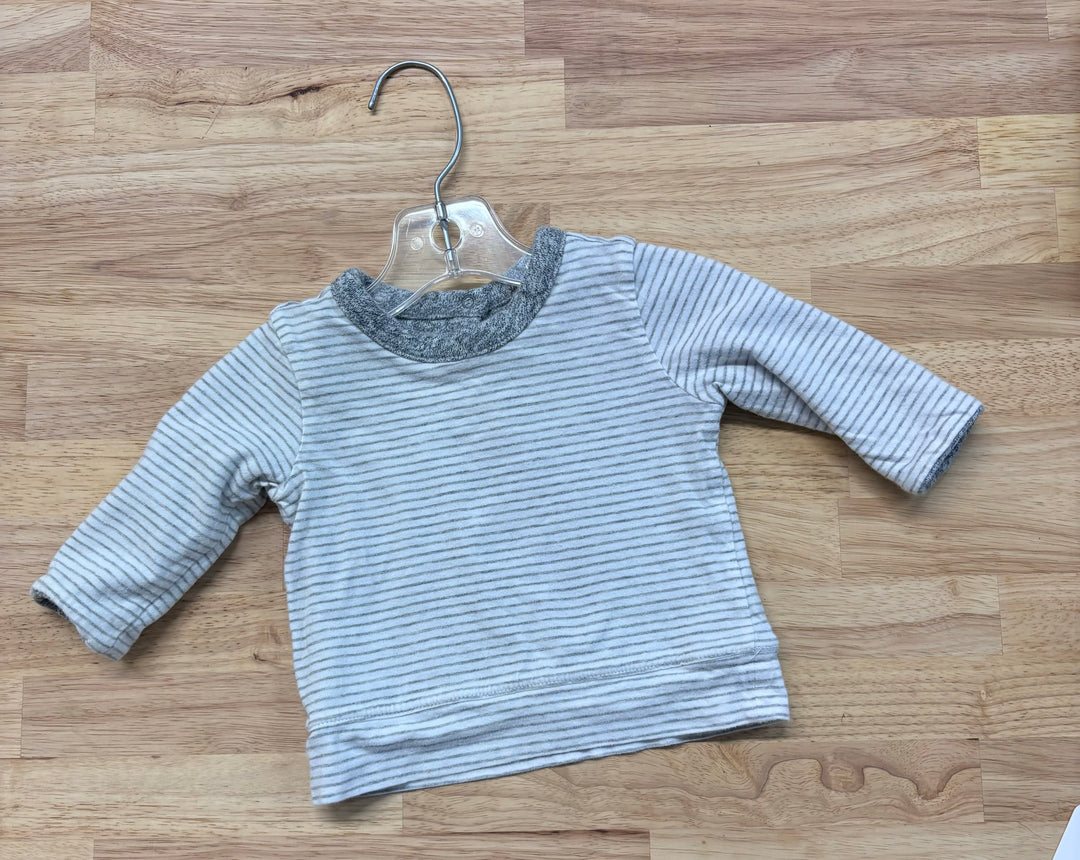 Baby Gap Reversible 3 Month Sweater, Light Grey | Clearance