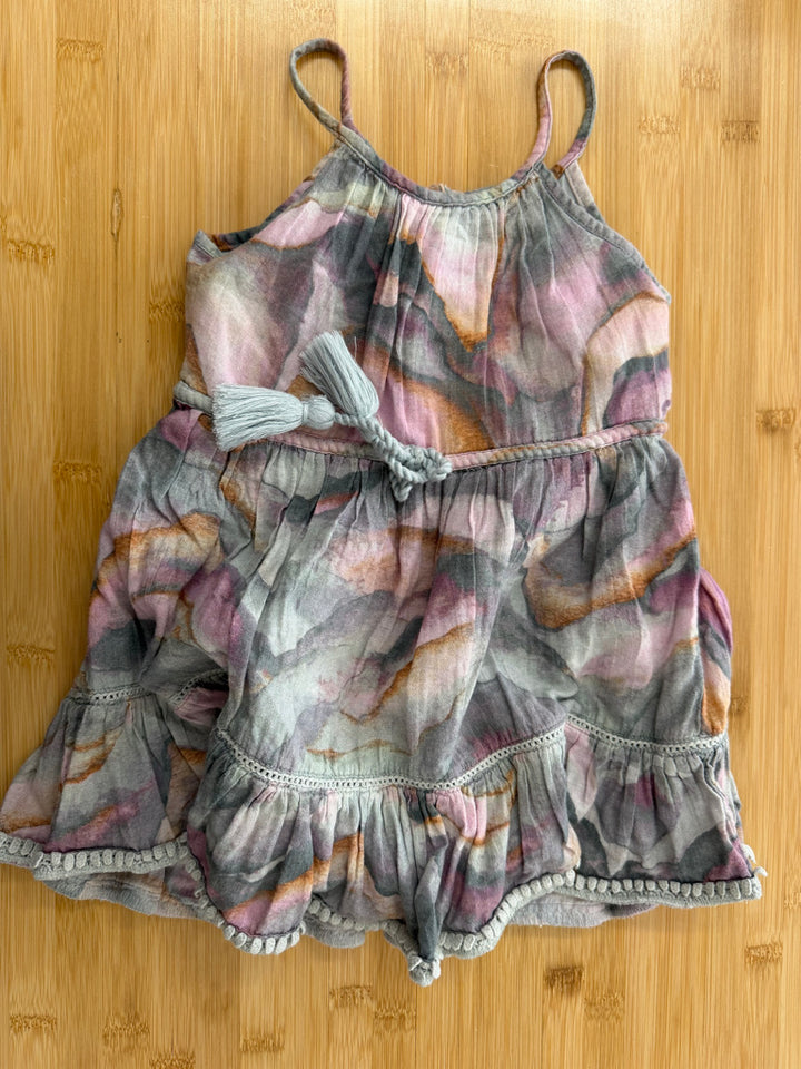 Next Dress – 3Y (98cm) | Blue Purple Stone 100% Cotton Tie Waist Tank