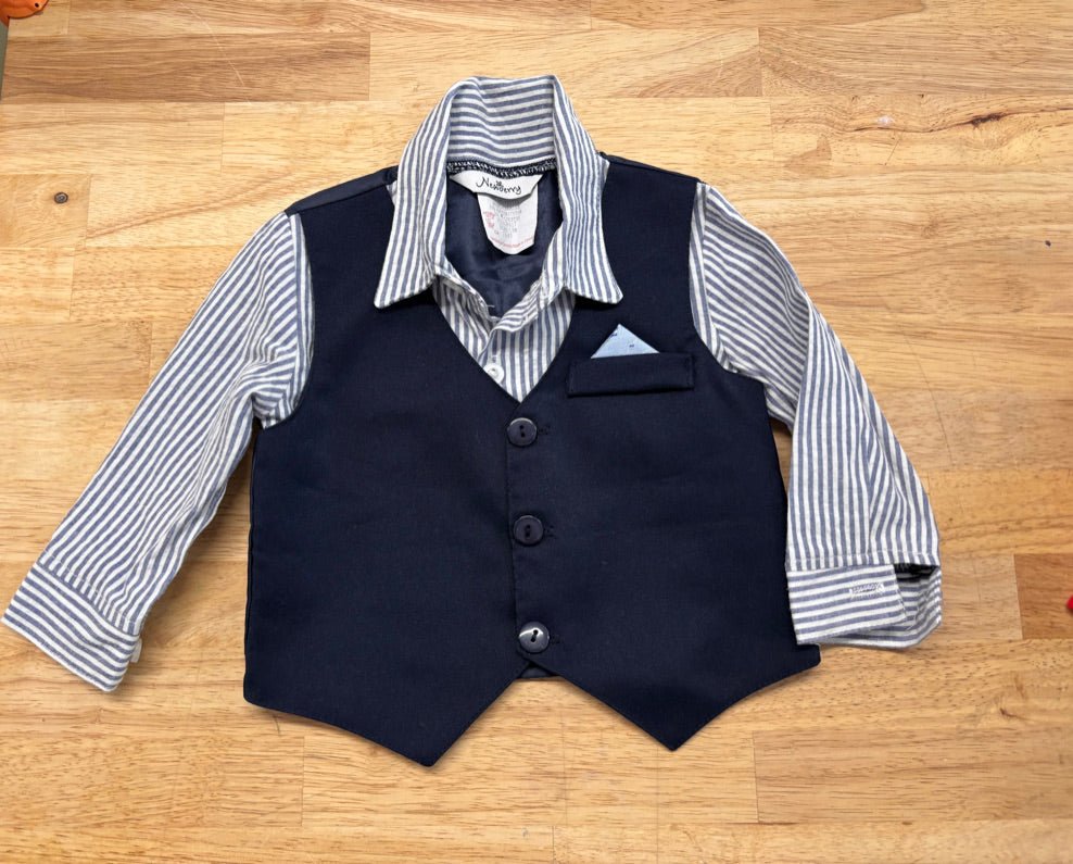 Newberry One - Piece Vest Shirt – Size 18M - Nest and Sprout - Consignment