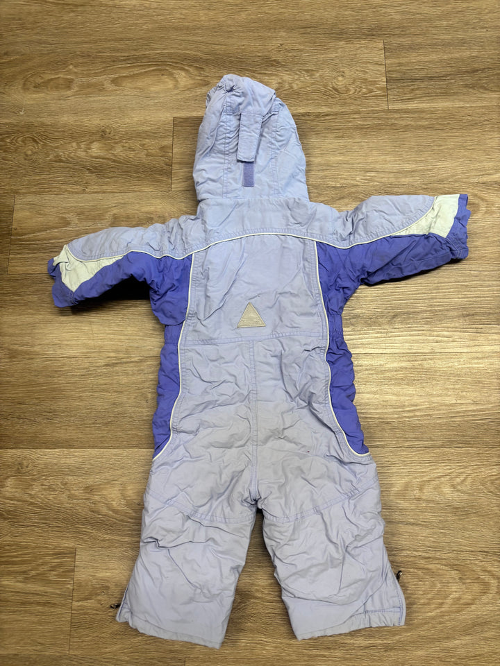 LL Bean 2T Purple One-Piece Snowsuit