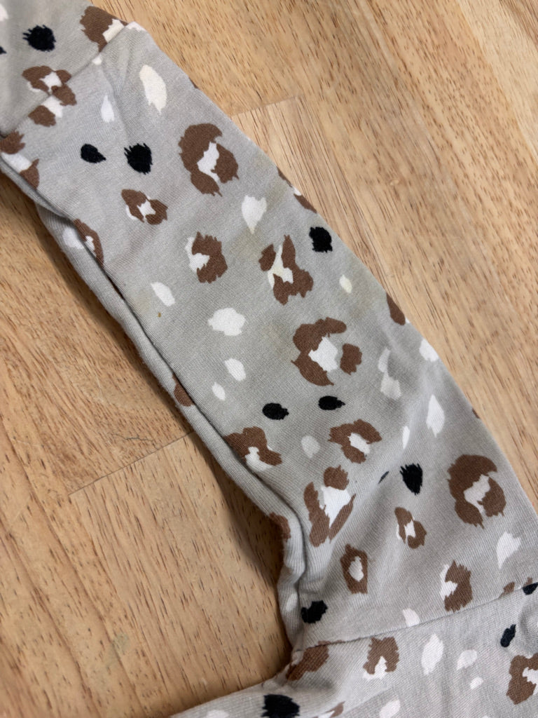 Jax + Lennon 0-6 Months Light Grey Animal Print Shirt
